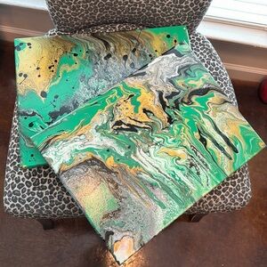 One of a Kind Pour Paint Canvas